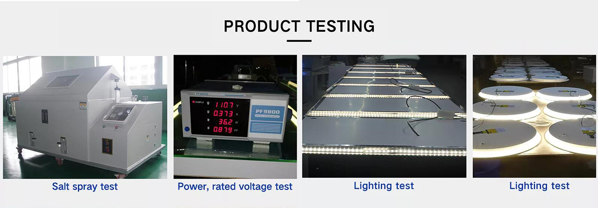 Performance test of custom LED round bathroom mirror