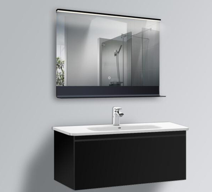 Custom Luxury Mirrors With Black Shelf
