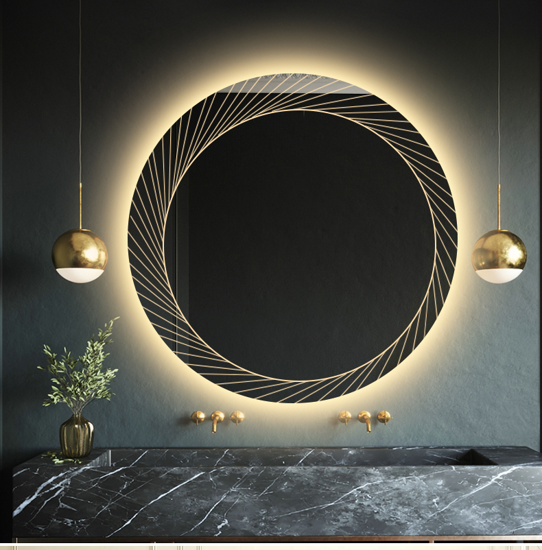 Aluminum Frame wall mounted led mirror