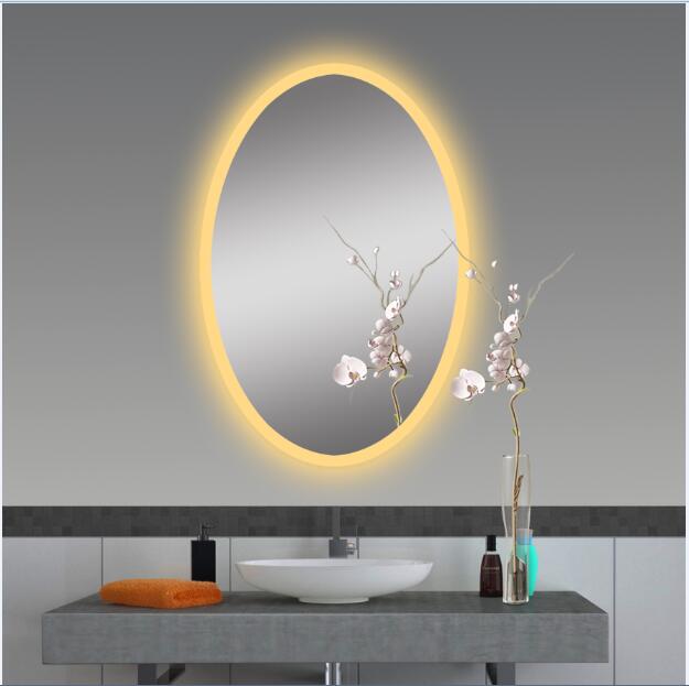 gold led bathroom mirror