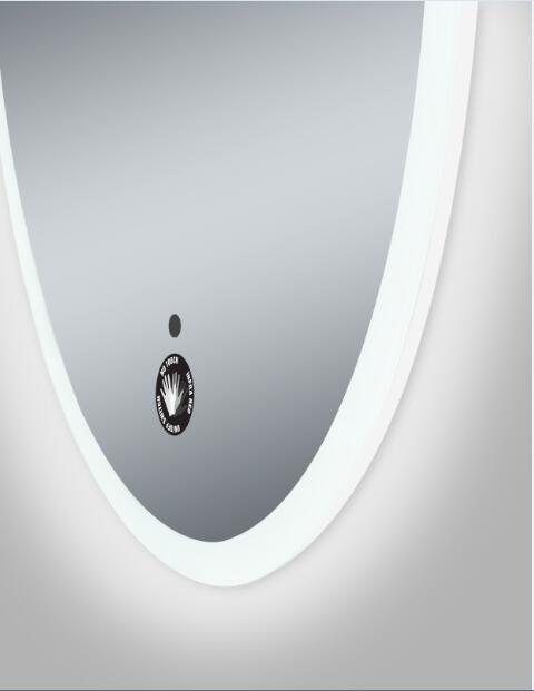 silver led bathroom mirror