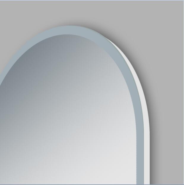 silver led bathroom mirror with defogger