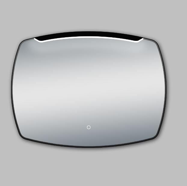 silver led bathroom vanity mirror with defogger