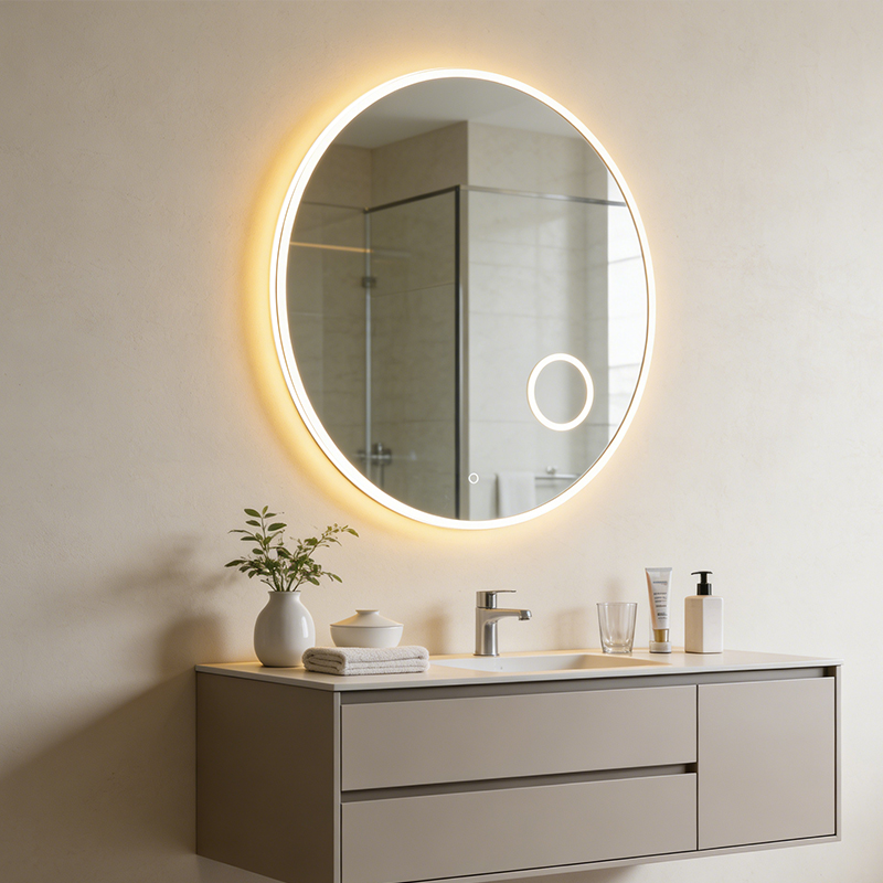 luxury bathroom mirrors with lights