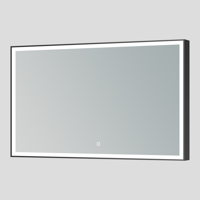 bathroom mirror with aluminium frame
