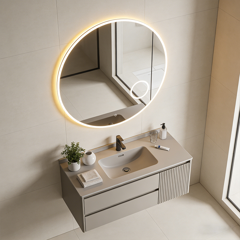 custom bathroom anti fog round mirrors