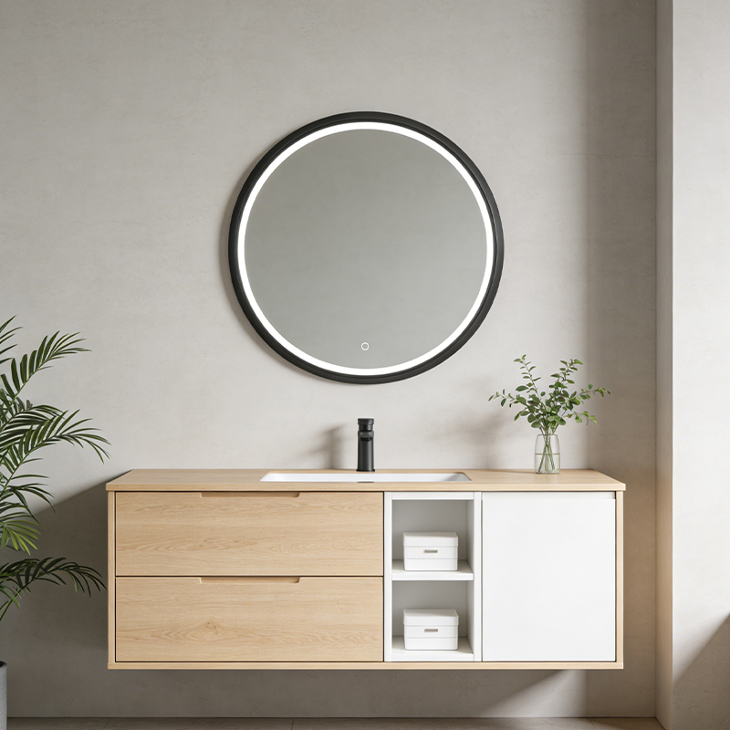 oval vanity mirror with lights