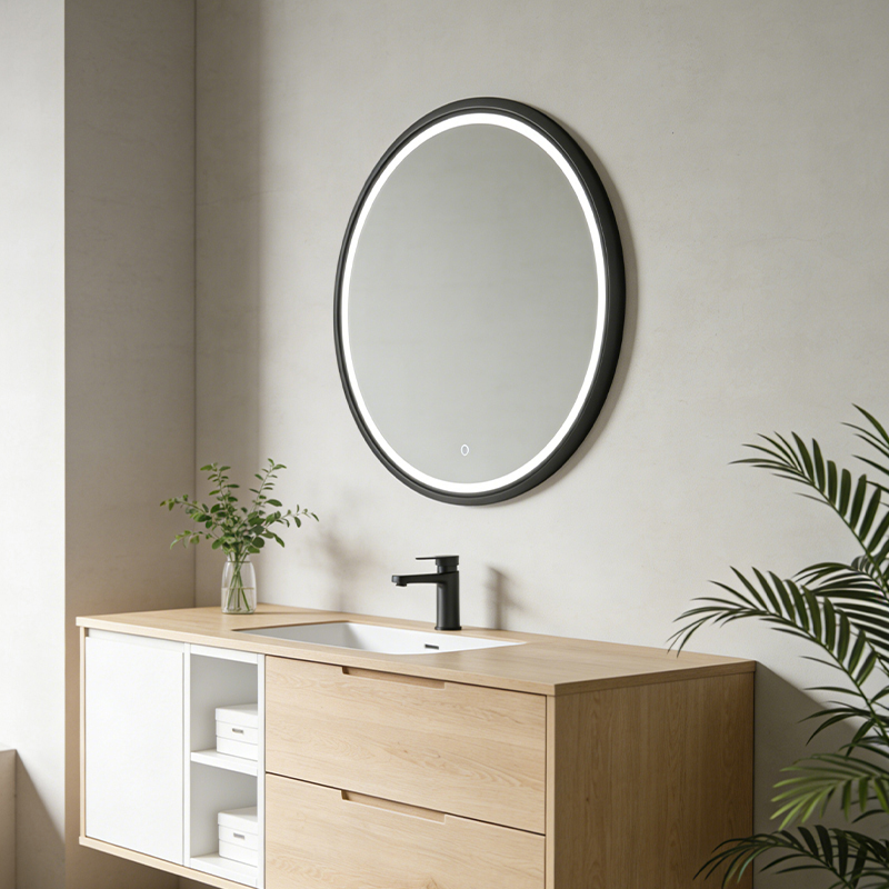 oval vanity mirror with lights