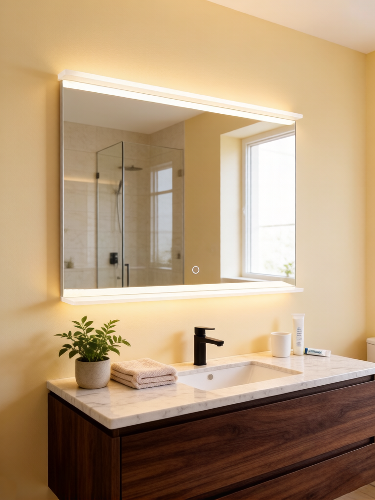 framed bathroom mirror supplier