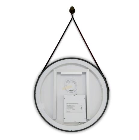 silver vanity mirror with defogger