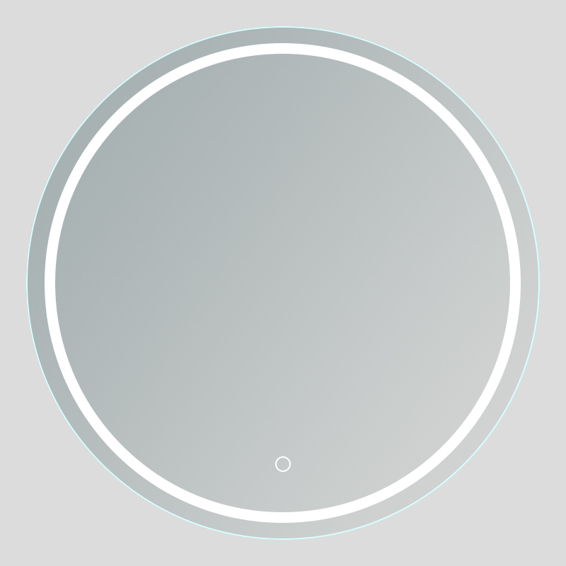 oval led mirror