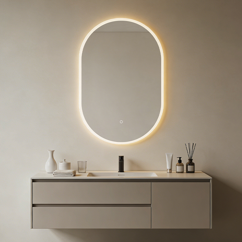 white led bathroom mirror with led lights