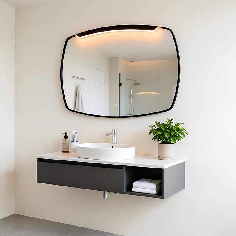 oval led bathroom mirror