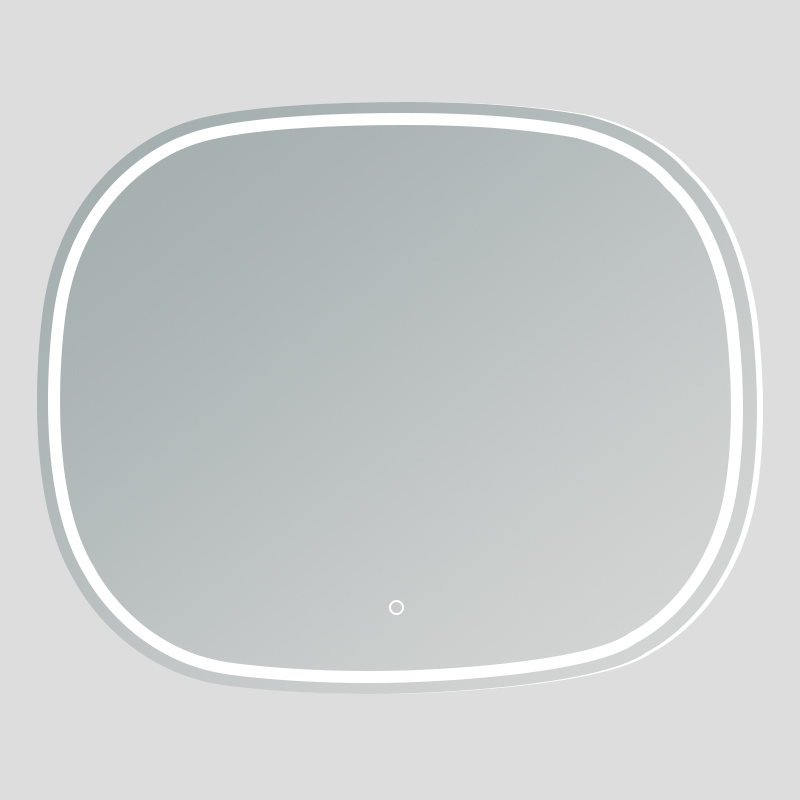 round led bathroom mirror with magnifying glass