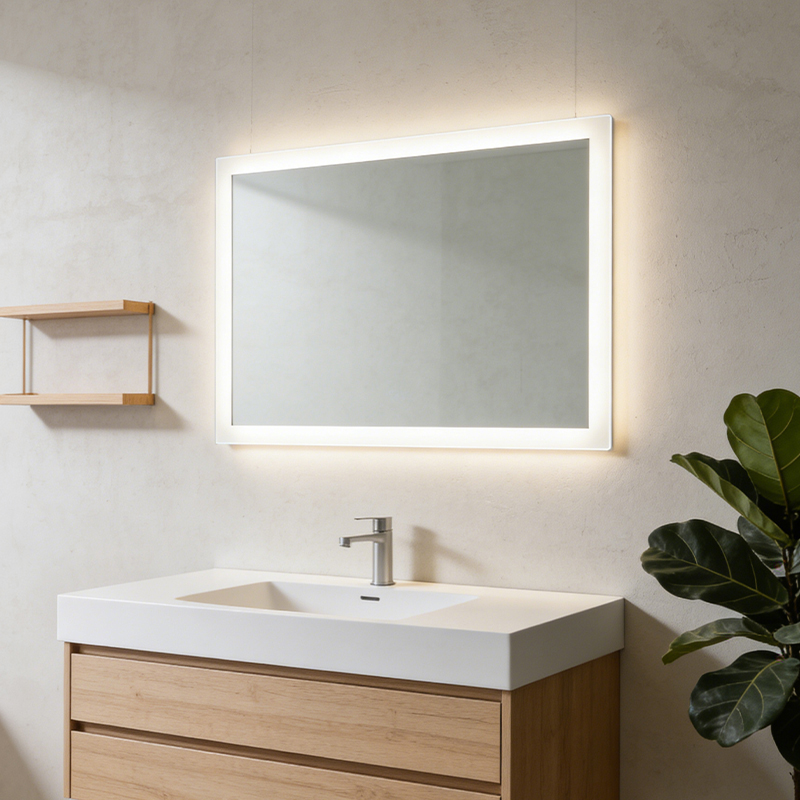 custom vanity mirror with lights