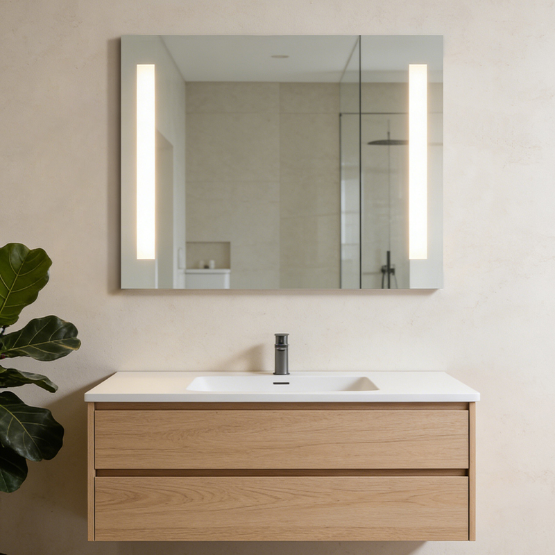 luxury bathroom mirrors with lights