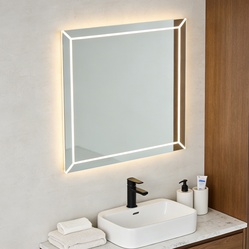 custom round bathroom mirrors with bluetooth