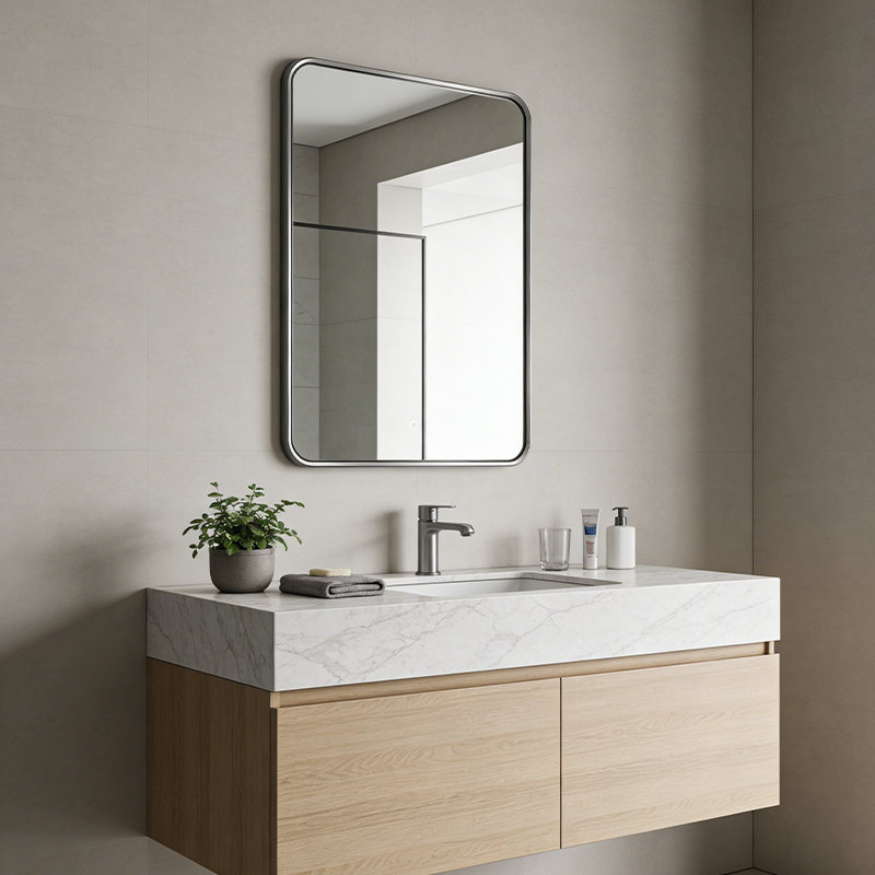 gold illuminated mirror