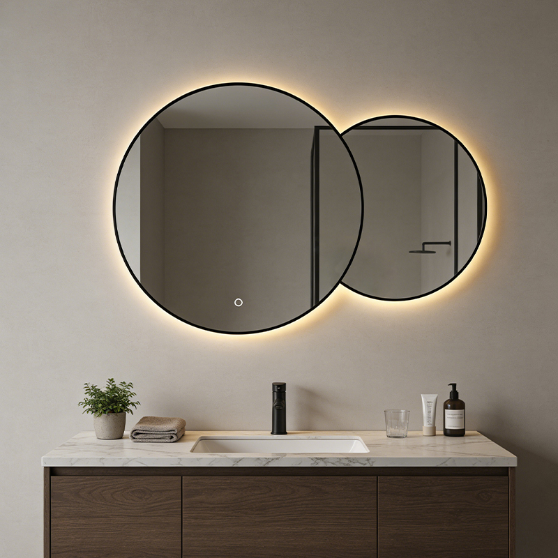 framed illuminated mirror supplier