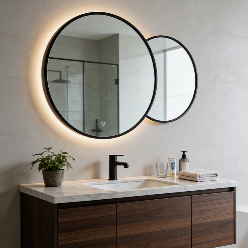framed illuminated mirror supplier