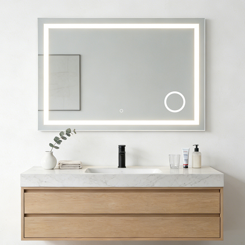 oval vanity mirror with lights