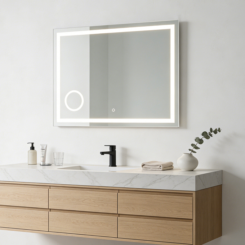 oval vanity mirror with lights