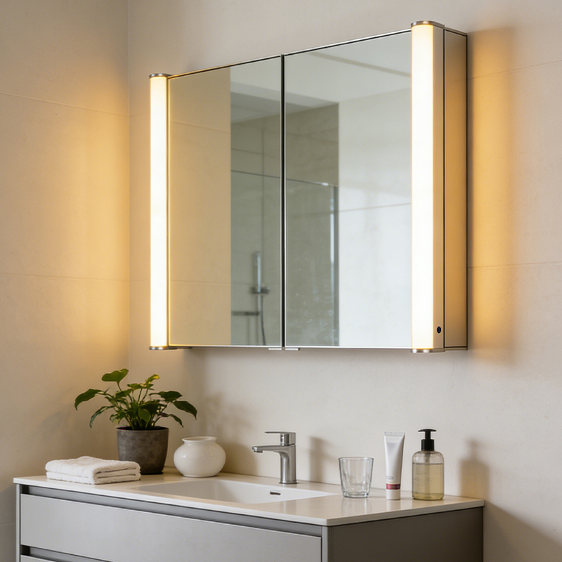 lighted mirror cabinet china manufacturer