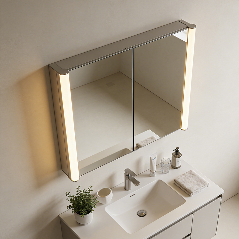 custom made recessed medicine cabinet