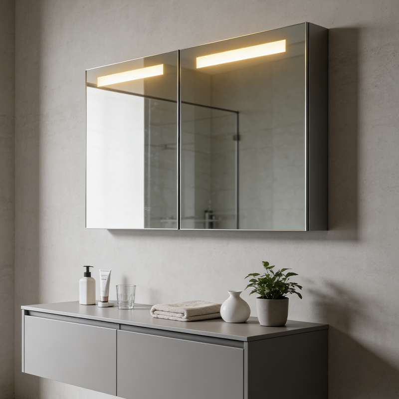 medicine cabinet with led light