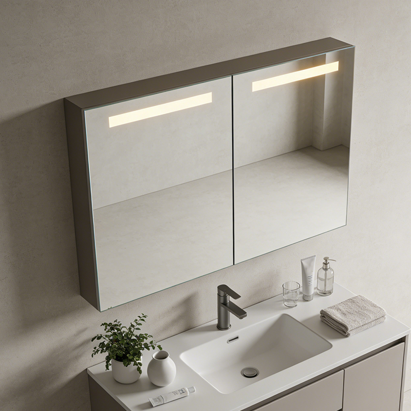bathroom medicine cabinets with mirror and led lights