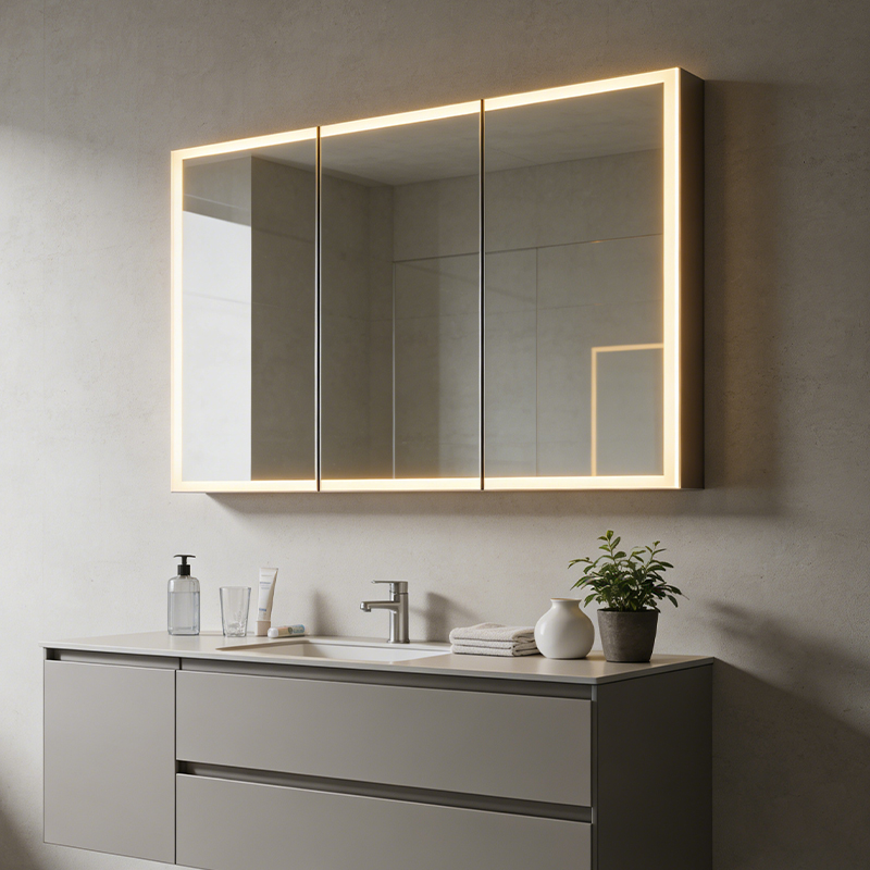 custom round medicine cabinets