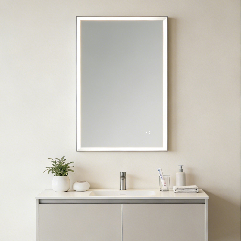 google led bathroom lighting mirror