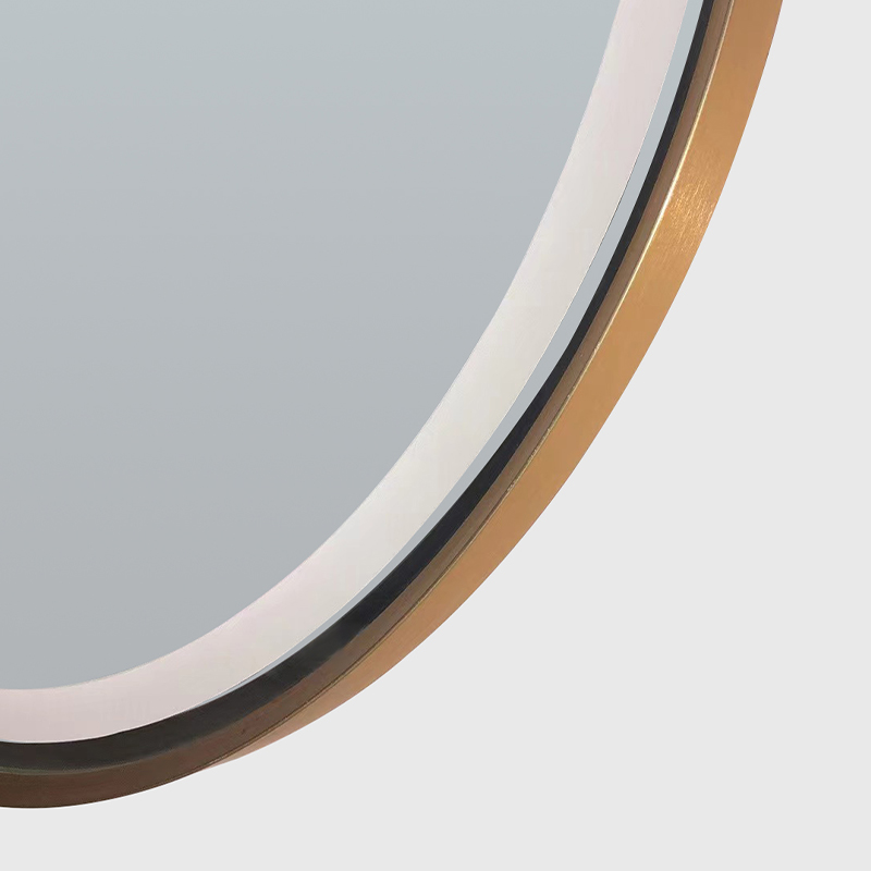 silver led backlit mirror with defogger