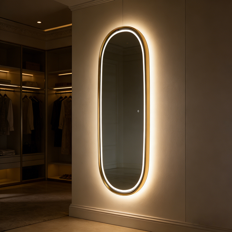 black led backlit mirror