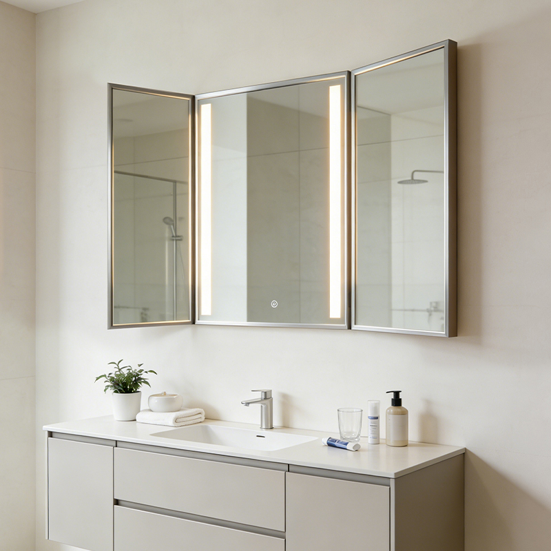 custom dressing led mirror