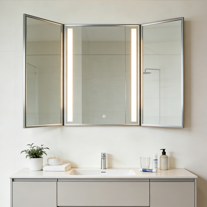 black led backlit mirror with led