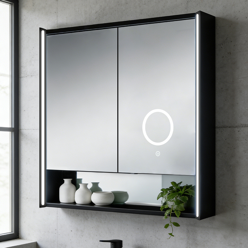 lighted medicine cabinet