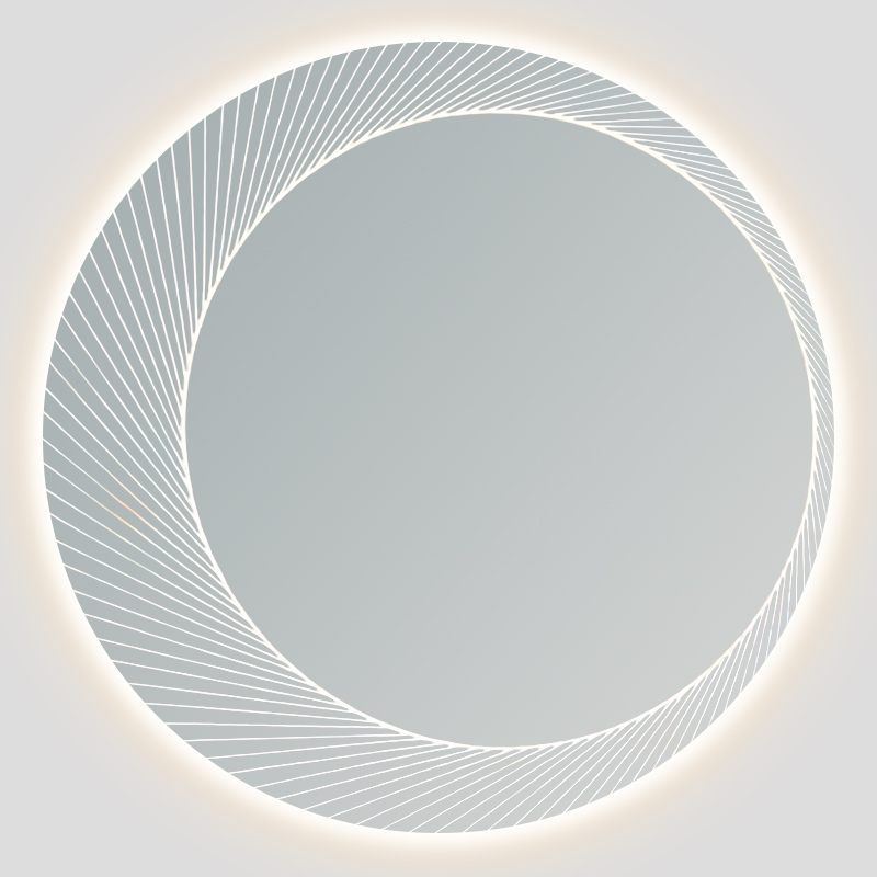 framed daily led mirror with led