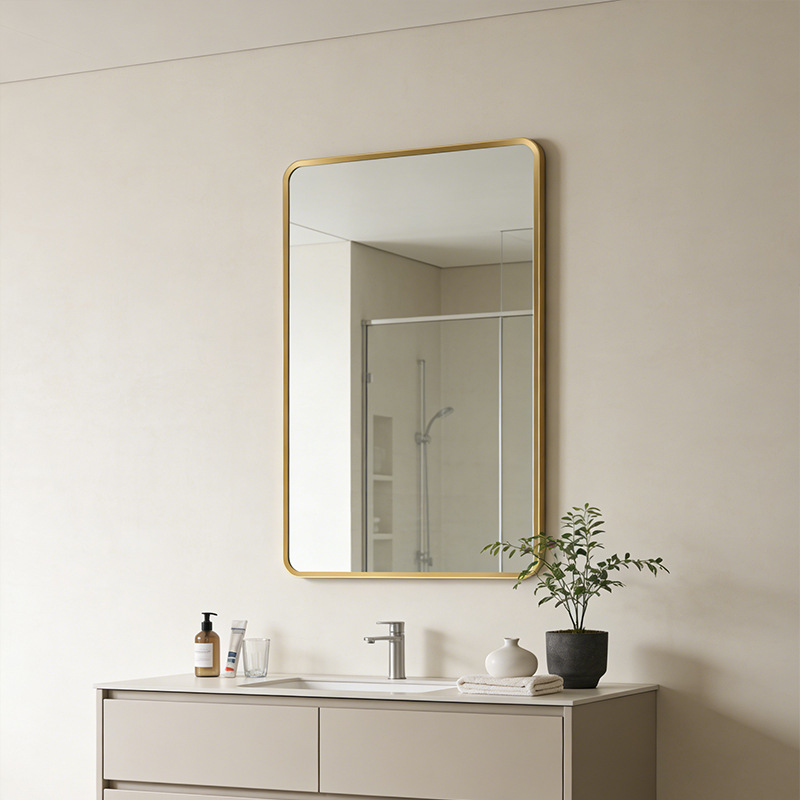 rectangular led backlit mirror design