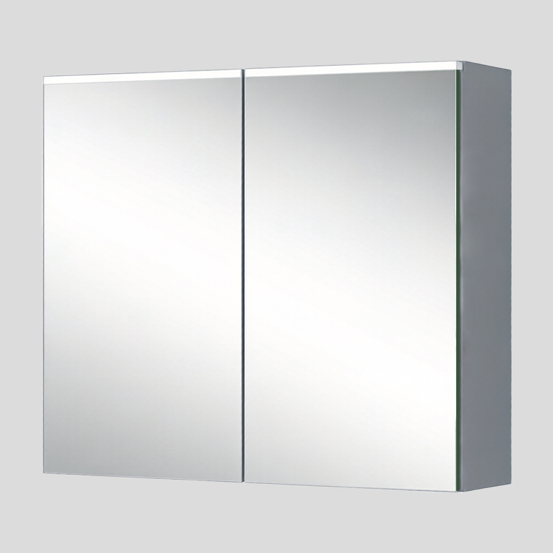 Aluminum mirror cabinet