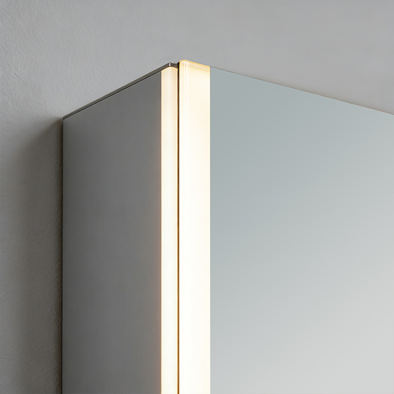 gold mirror cabinet with led lights