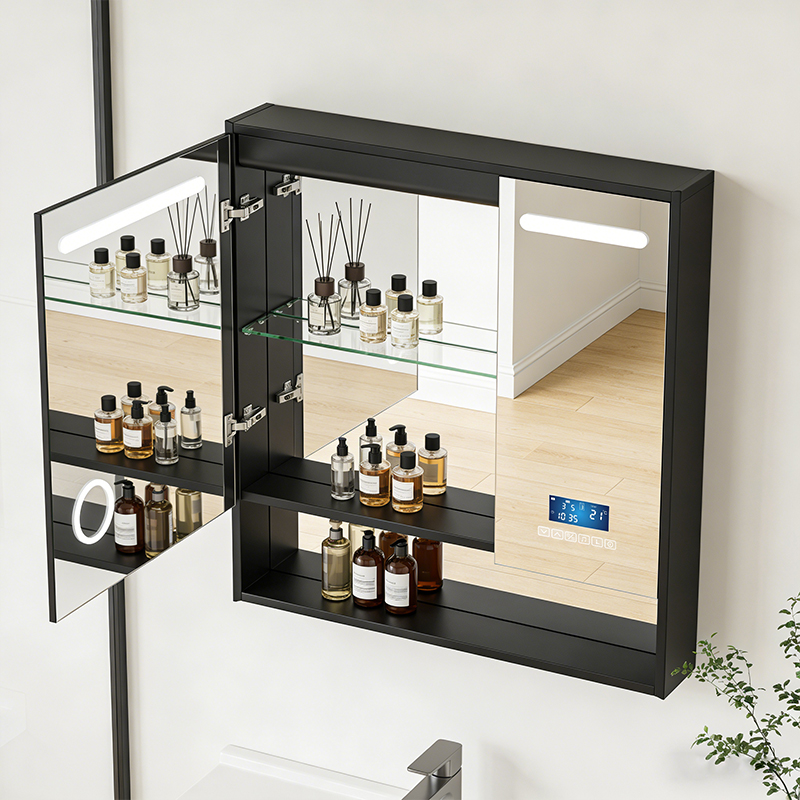 daily mirror cabinet with shelf