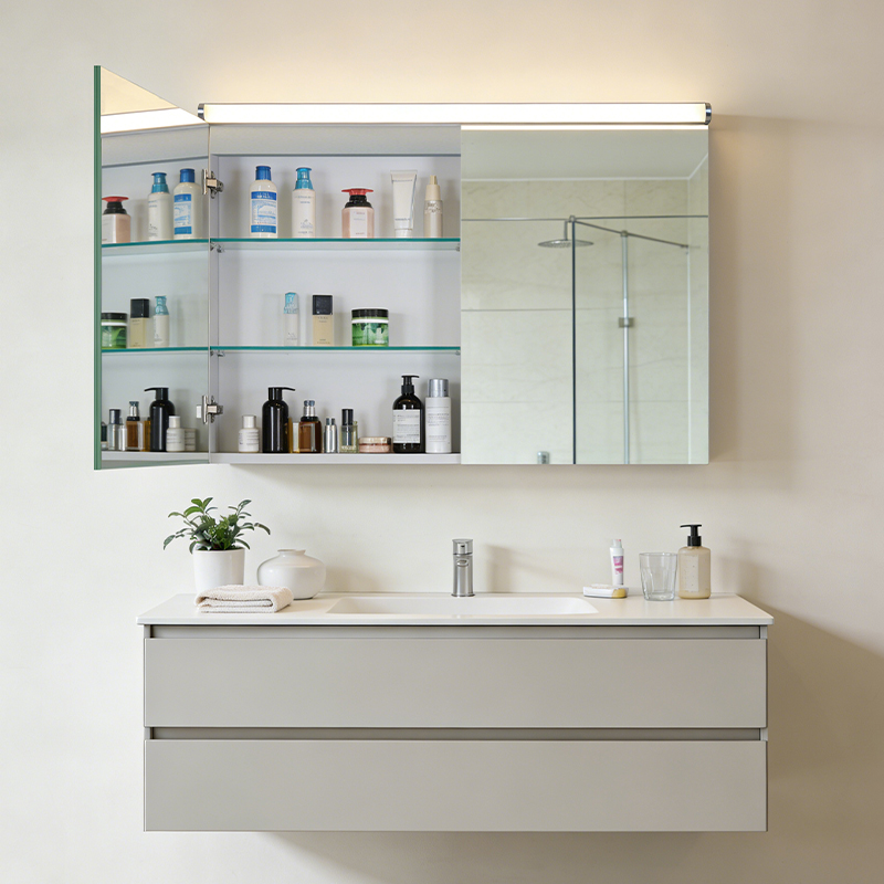 Smart mirror cabinet
