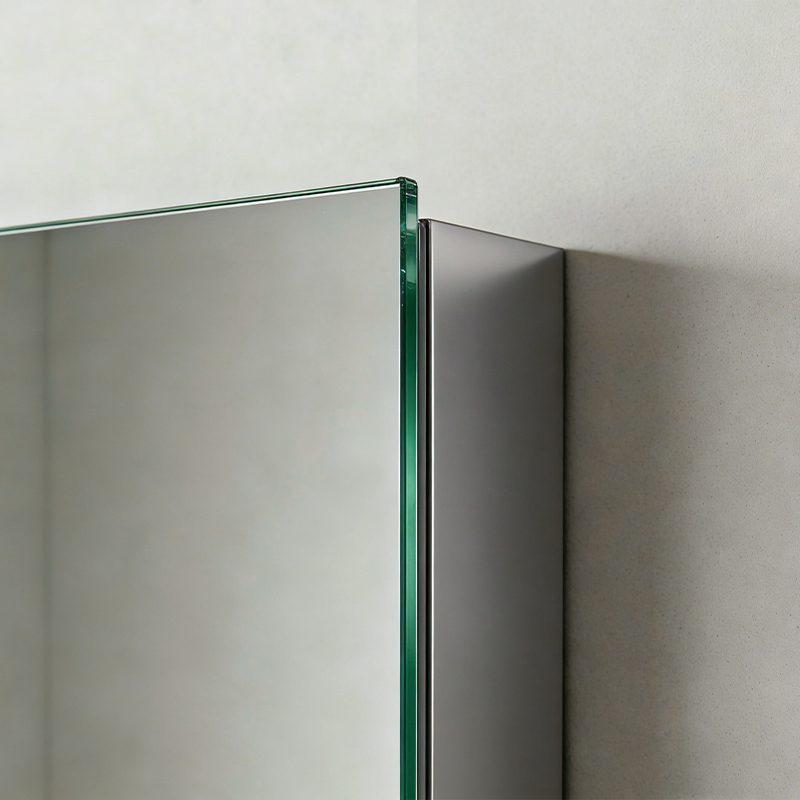 lighted mirror cabinet