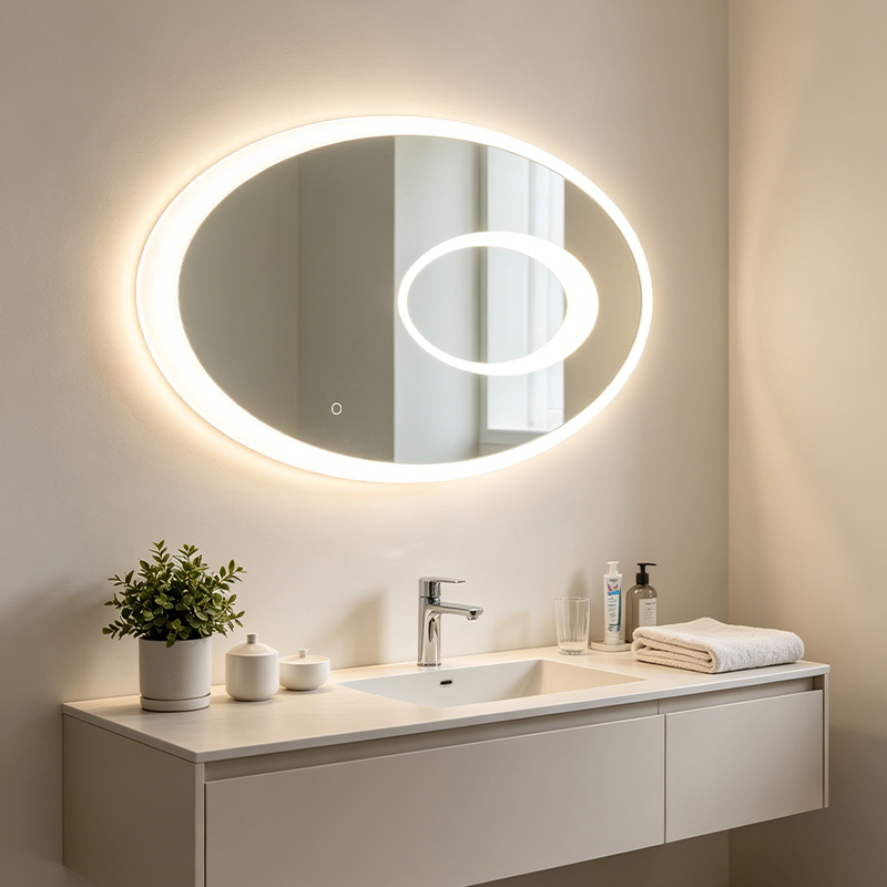 google led bathroom mirror