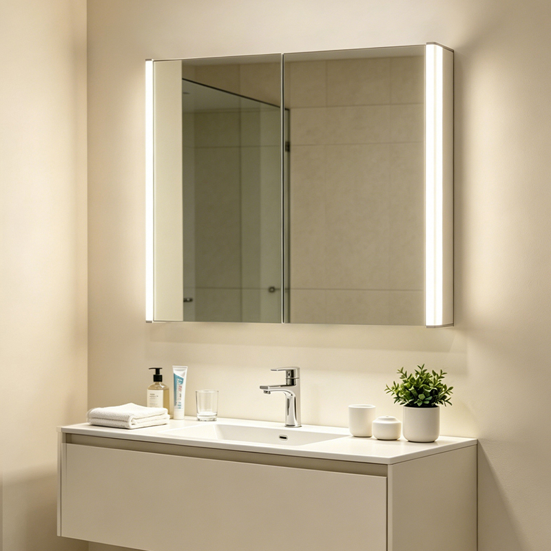 medicine cabinet with led light